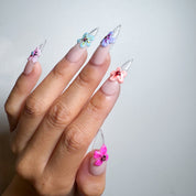 3D Flowers French Tip