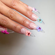 3D Flowers French Tip