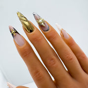 3D Gold and Silver Chrome Mix