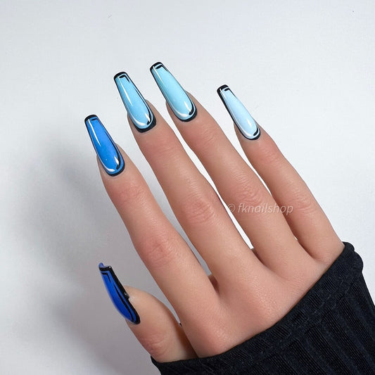 Pop Art in Blue Ombre Solid