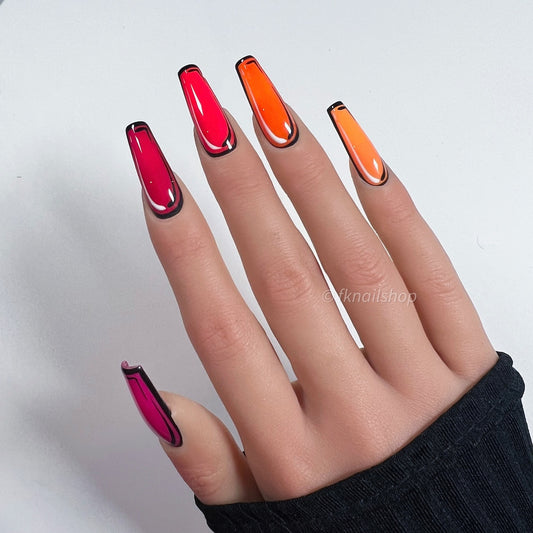 Pop Art in Sunset Ombre Solid