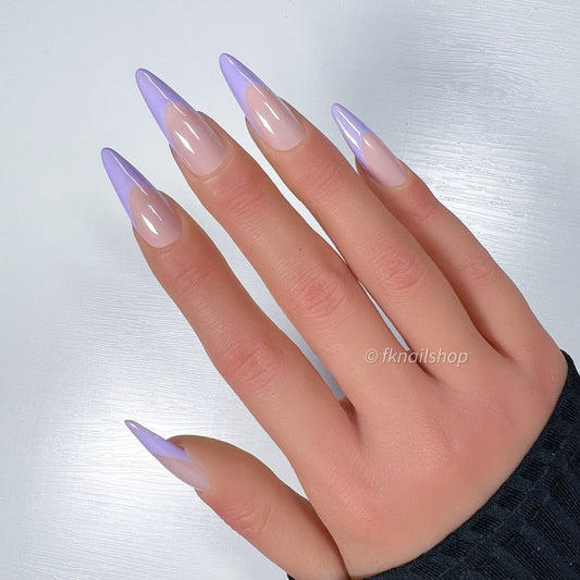 Lavender Pastel French Tip