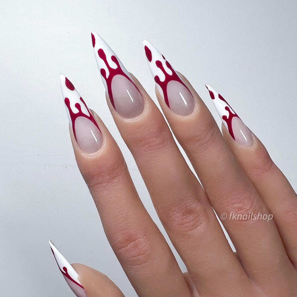 Bloody French Tip Halloween