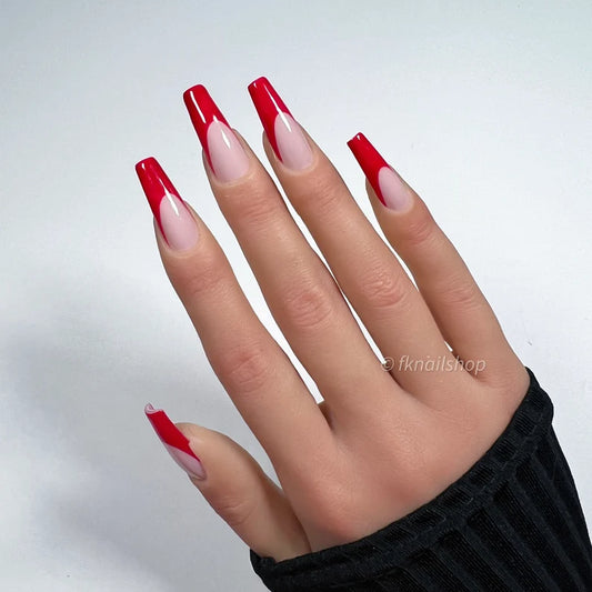 Red French Tip