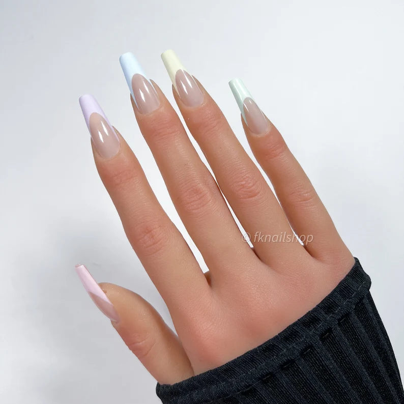 Pastel Ombre French Tip