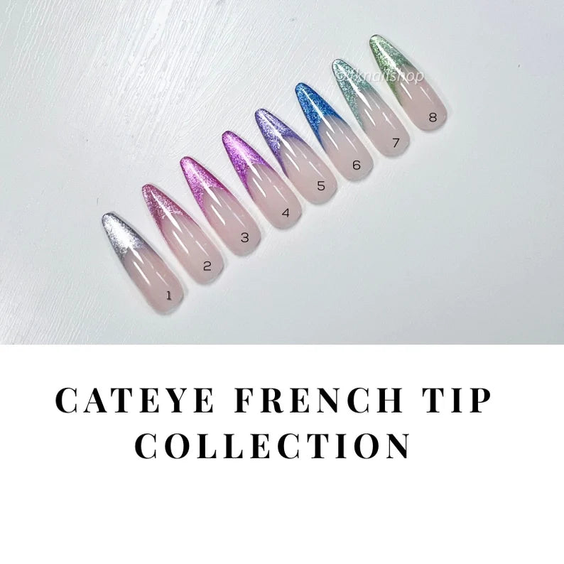 Cat Eye Glitter French Tip Collection